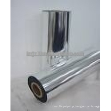 Silver Aluminized PET / Met Film para alimentos / filmes para animais de estimação